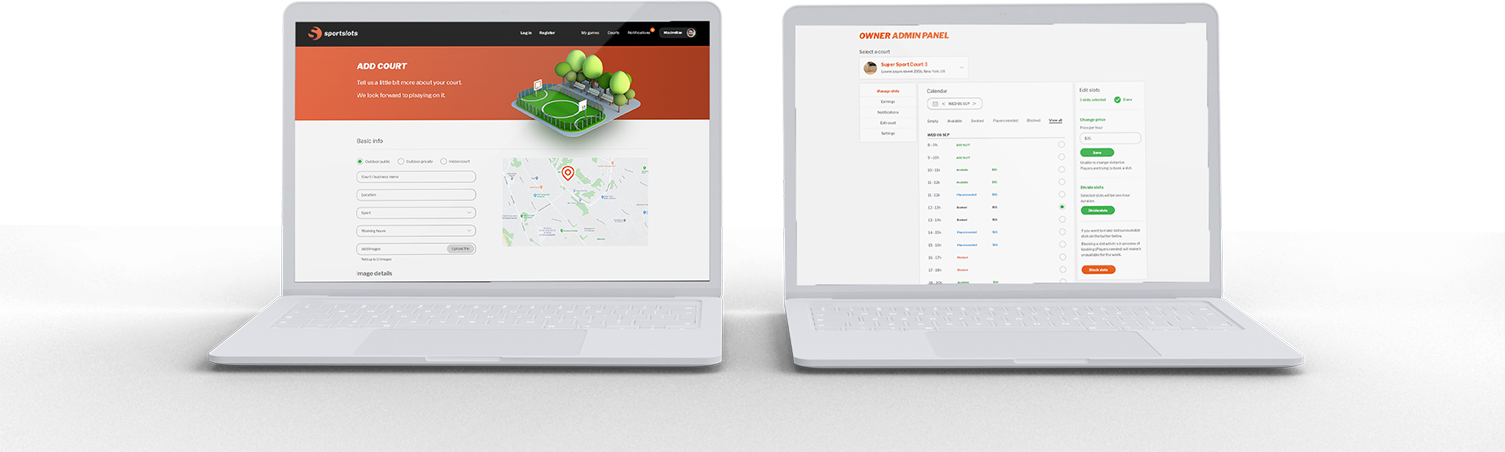 Lazarus Kreativ UX/UI Design Sportslots Mockup image